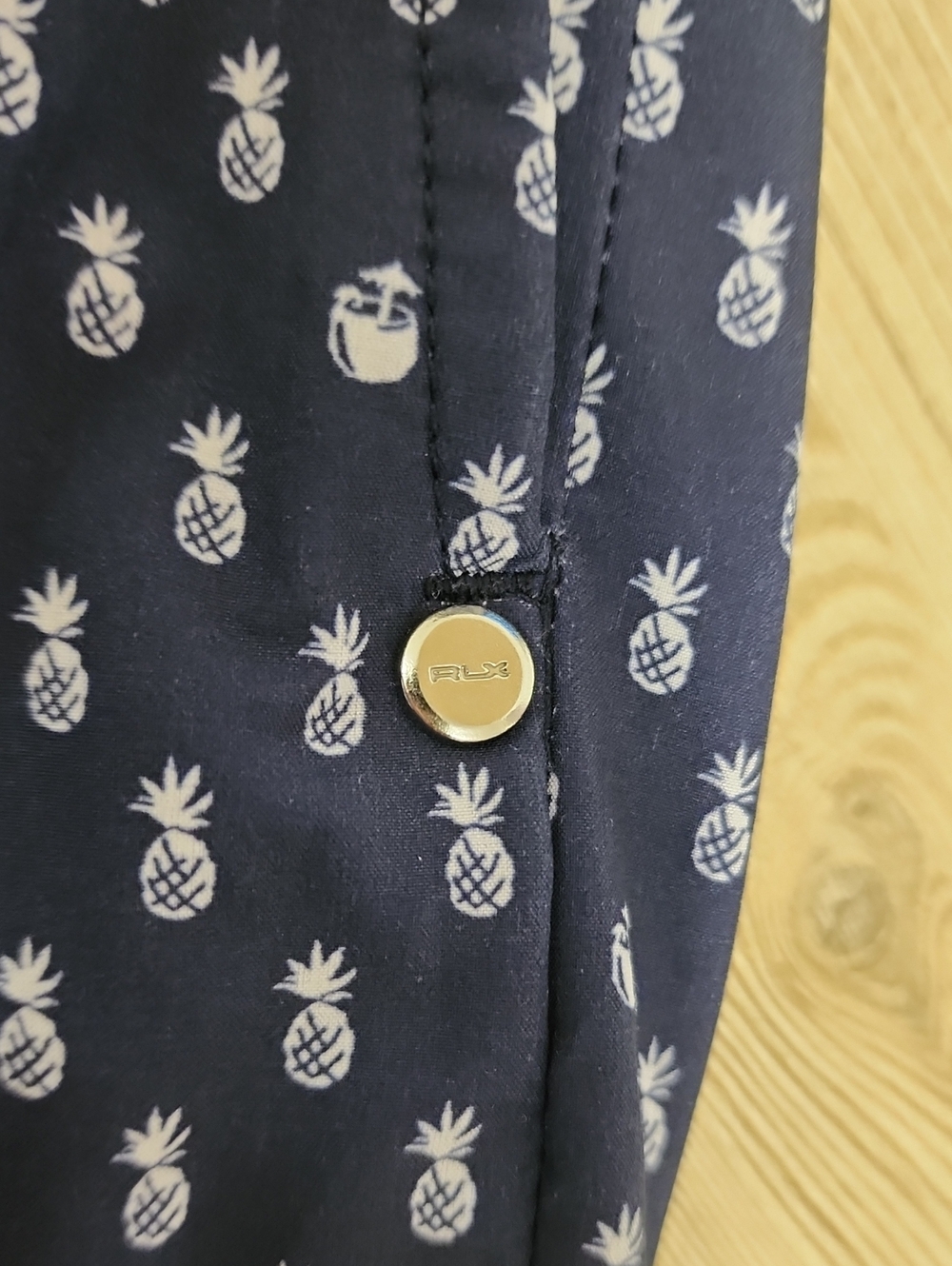 RLX Ralph Lauren Pineapple Golf Shorts Men's 38 Navy Classic Fit 9" - Picture 4 of 11
